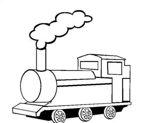 呜呜的火车儿童简笔画大全