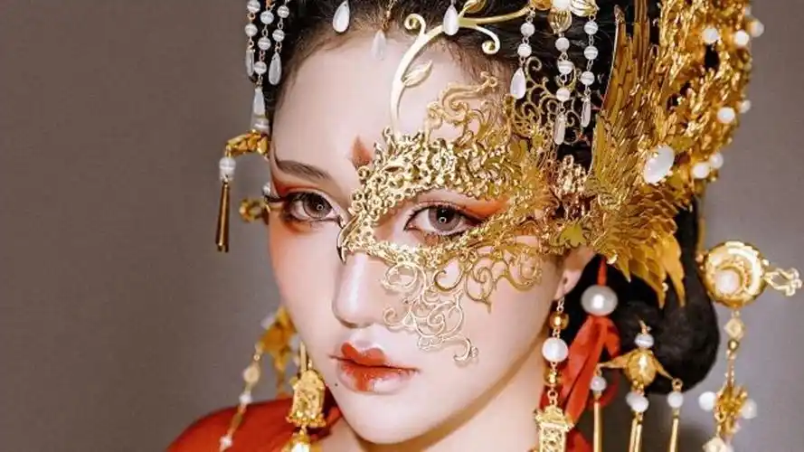 【国风新青年】,古风半面妆妆容,犹抱琵琶半遮面_高清1080p在线观看