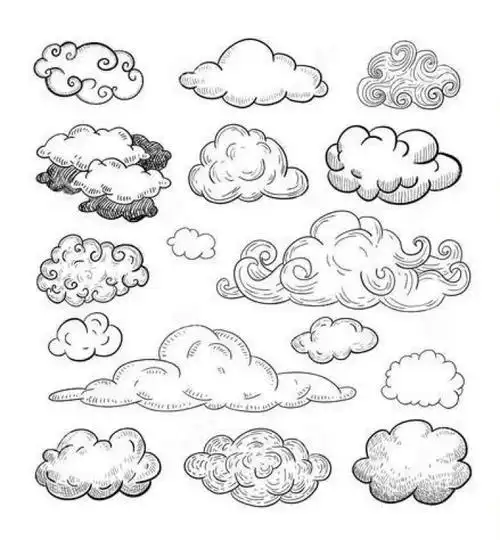 笔画云彩简笔画简笔画可爱云朵怎么画闪电云简笔画闪电和云的简单画法