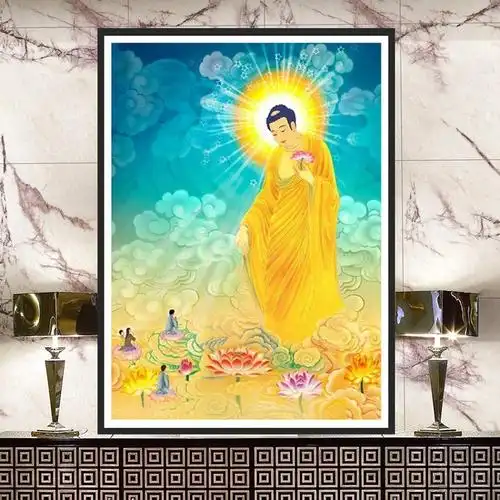 5d钻石画满钻新款佛祖子归图阿弥陀佛佛菩萨画像点贴钻十字绣满绣