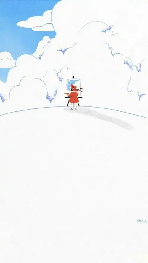 有哪些适合做手机壁纸的白色底图片