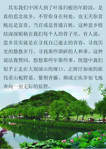 人在他乡思故乡