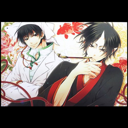 鬼灯的冷彻海报卡贴明信片书签扑克 鬼灯白泽动漫周边