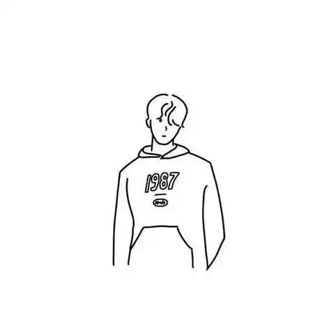 白底简约卡通头像男朋友长得太帅有什么烦恼