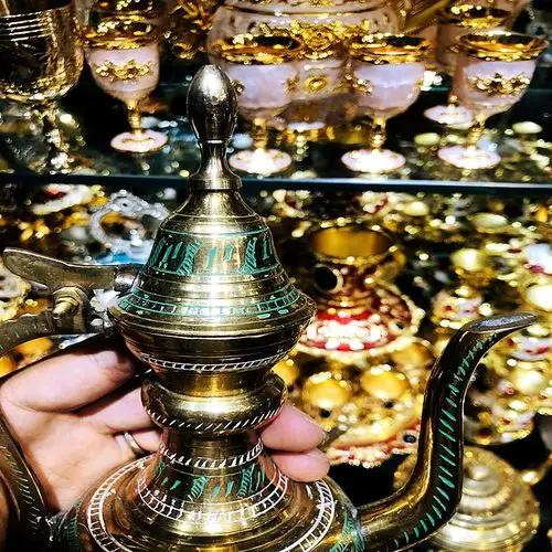 巴基斯坦新品民族特色茶壶手工铜制品大号酒壶促销巴基斯坦特色