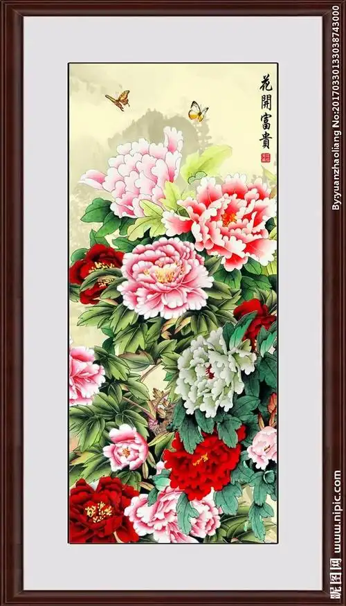 牡丹花开富贵图片