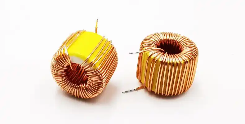 差模环形电感 卧式电感 8a 电源模块铁粉芯电感 黄白环磁环电感