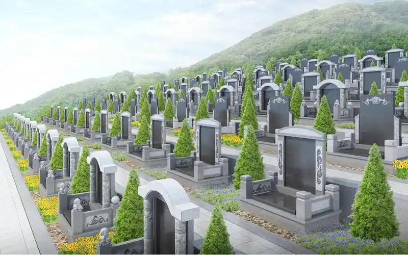 公墓规划设计墓碑墓区设计效果图