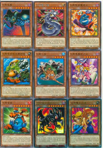 游戏王卡组 卡通 卡通世界 复制猫 帕伽索斯 贝卡斯 纳祭之魔