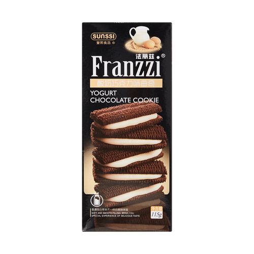 网红法丽兹酸奶巧克力味曲奇115g盒