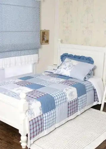 简单的拼布被子,方格拼布,布艺新手也会做