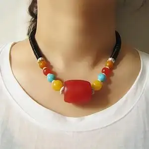 文玩锁骨链纯老蜜蜡桶珠散珠单颗可调节琥珀复古菩提宫廷特色配饰