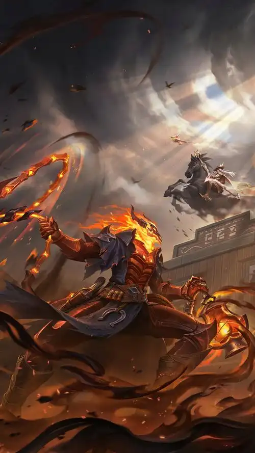 lol英雄联盟 魂锁典狱长 锤石 thresh 西部魔影 手机壁纸