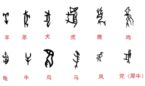 有甲骨文写的动物
