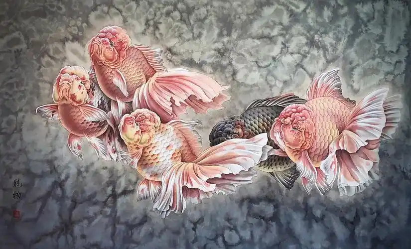 工笔金鱼|纯艺术|绘画|新染画室 - 原创作品 - 站酷 (zcool)