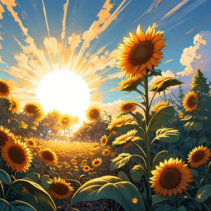 🌻阳光下的向日葵头像🌞 亲们,看看这款阳光下灿烂的向日葵头像