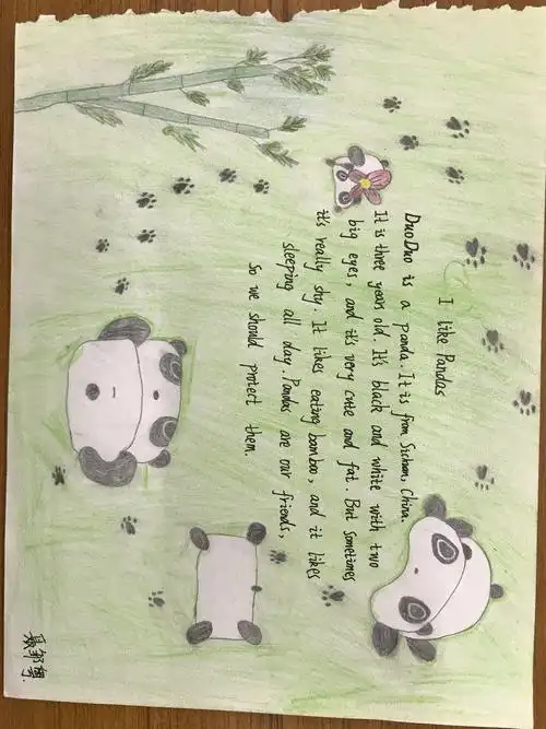 七9班配图作文展示