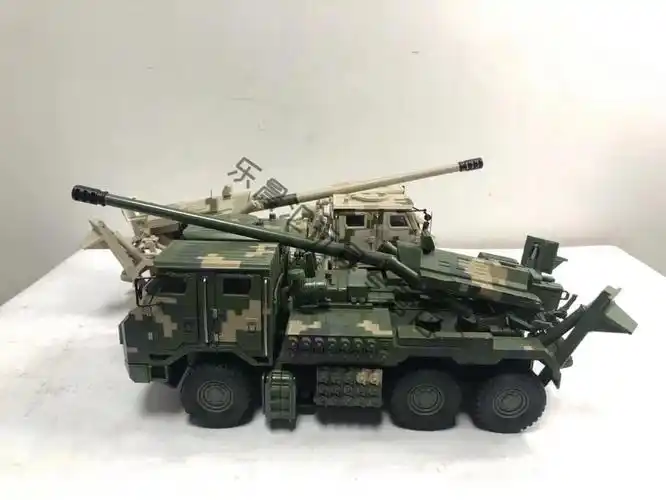 pcl181新型155毫米车载加榴炮仿真合金模型卡车炮摆件收藏132现货1323