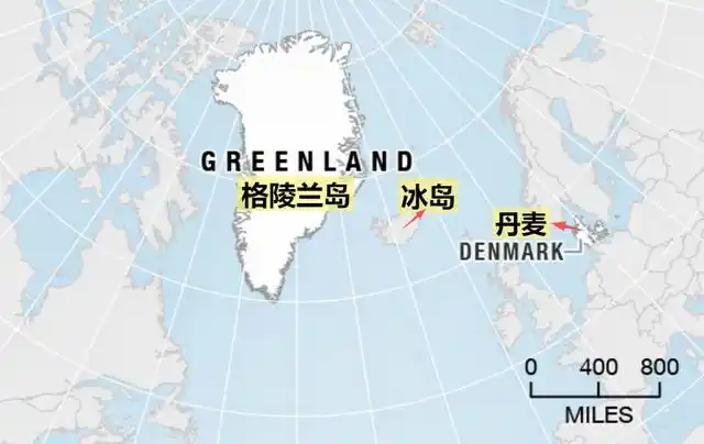 丹麦海峡,是欧洲和北美洲的分界线,位于格陵兰岛(北美洲)和冰岛(欧洲)