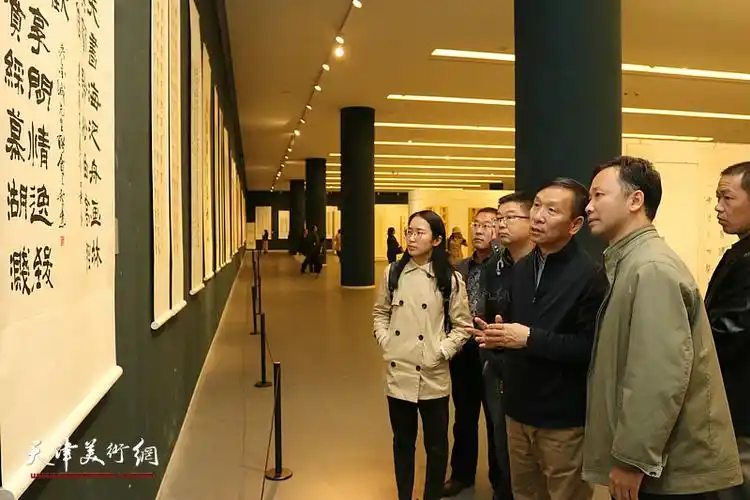 "西岸杯"天津市首届楹联书法展在天津美术馆开幕