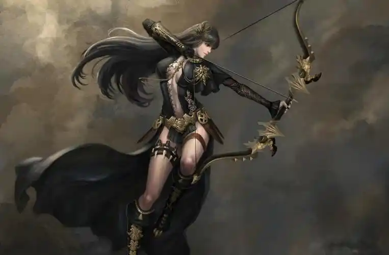 幻想弓箭手战士女人全高清壁纸和背景图像
