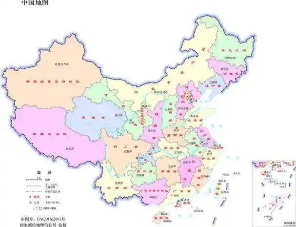 地图看中国犬牙交错的省级行政区划分及离海最远的地方