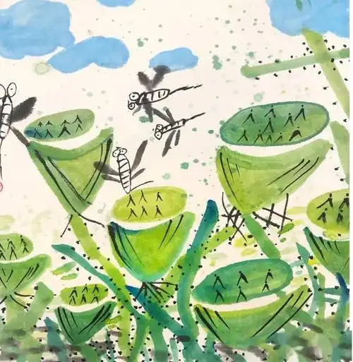 素材▏这60幅儿童水墨画技法欣赏两不误