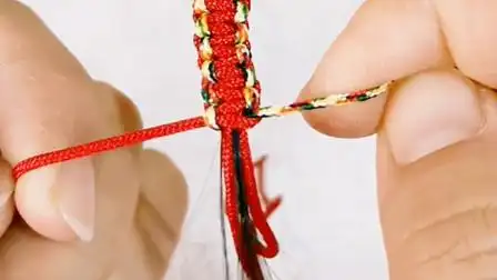 完整版!双色平结手绳 头发手链编法教程 一缕青丝一缕魂