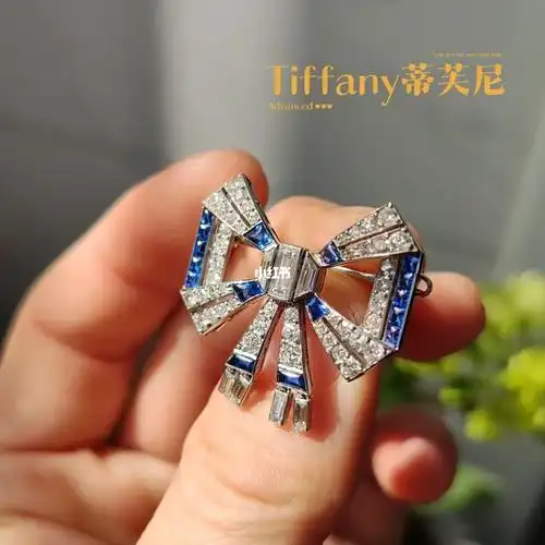 tiffany蒂芙尼古董蝴蝶结胸针