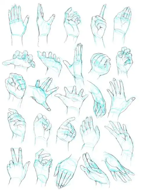 如何画出好看的动漫手?手控速看!