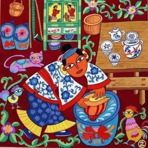 67来自中国现代民间绘画之乡的漳平农民画入选省级非遗啦