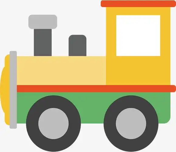 卡通卡通精美火车头设计