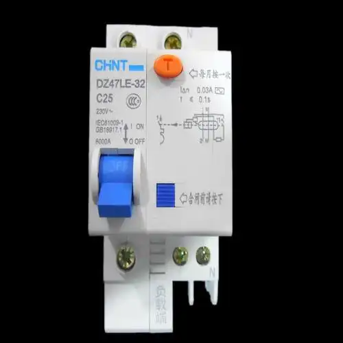 空气开关断路器 dz47le-32 1p25a家用空气开关 低压过载保护器