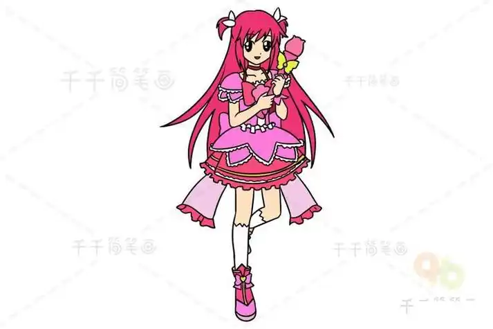 魔仙美琪美雪简笔画巴啦啦小魔仙之美雪卡通图片简笔画画法巴啦啦小魔