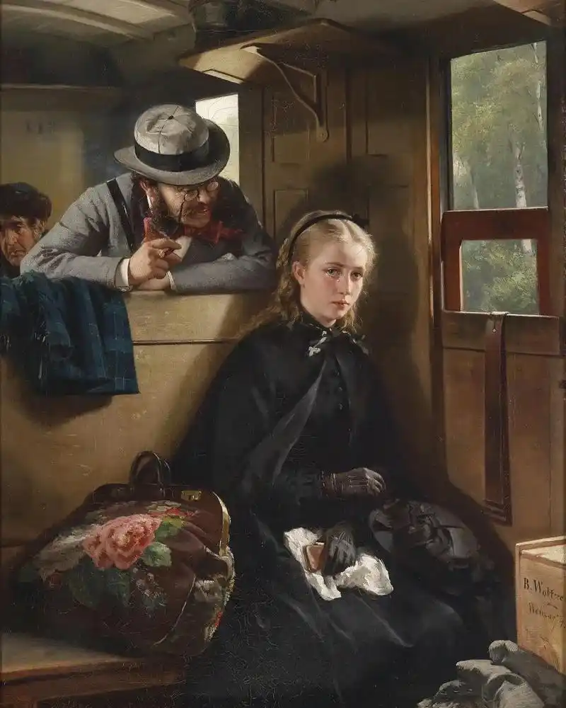 德国19世纪画家贝尔托尔德·沃尔茨名画《恼人的绅士》……猥琐 - 抖