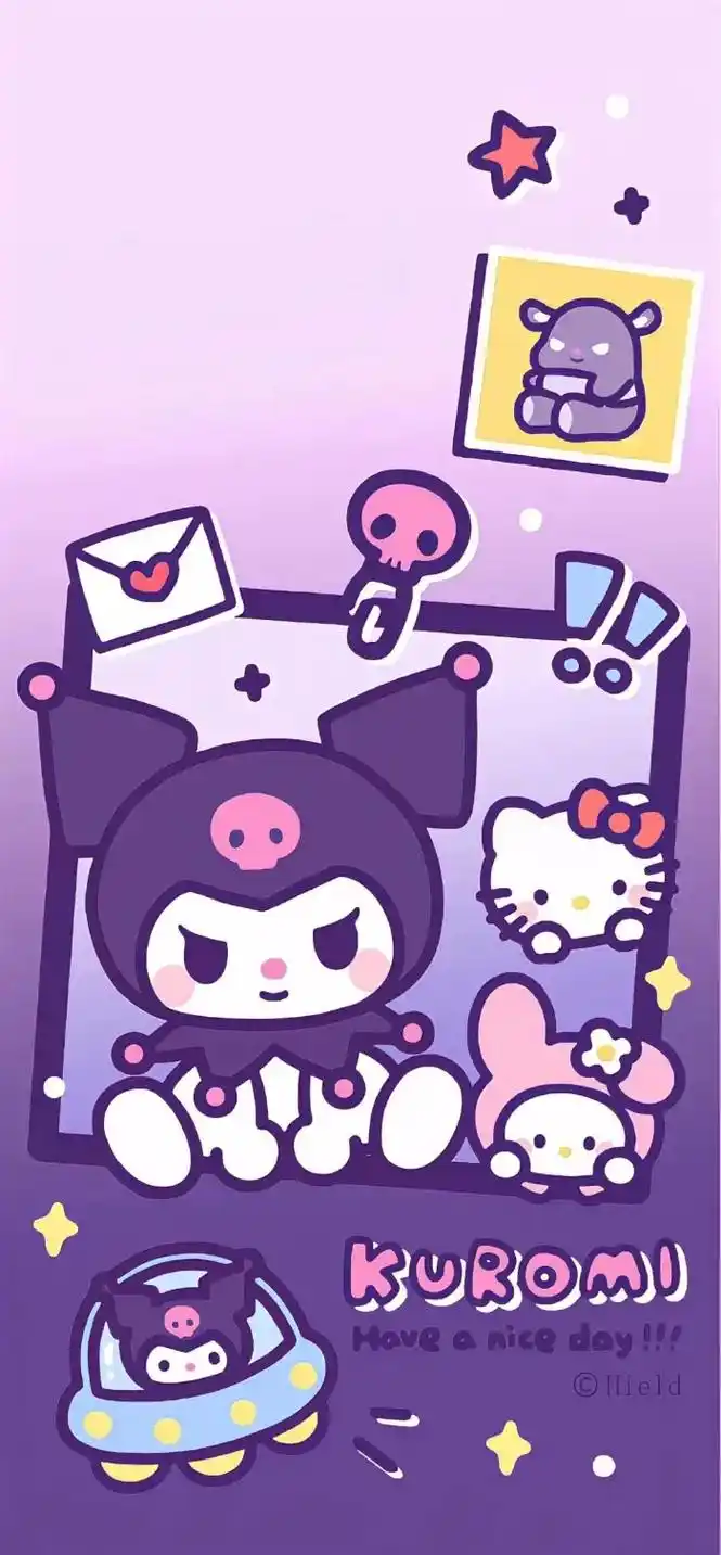 我爱动漫--库洛米/kuromi.#库洛米 #卡通 #好图分 - 抖音