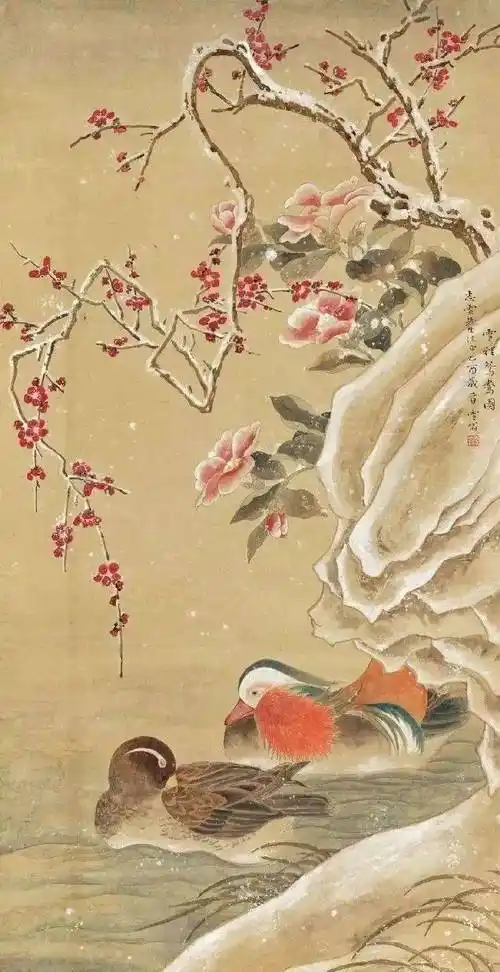 "雪翁"画梅,美在清雅_国画_梅花_工笔