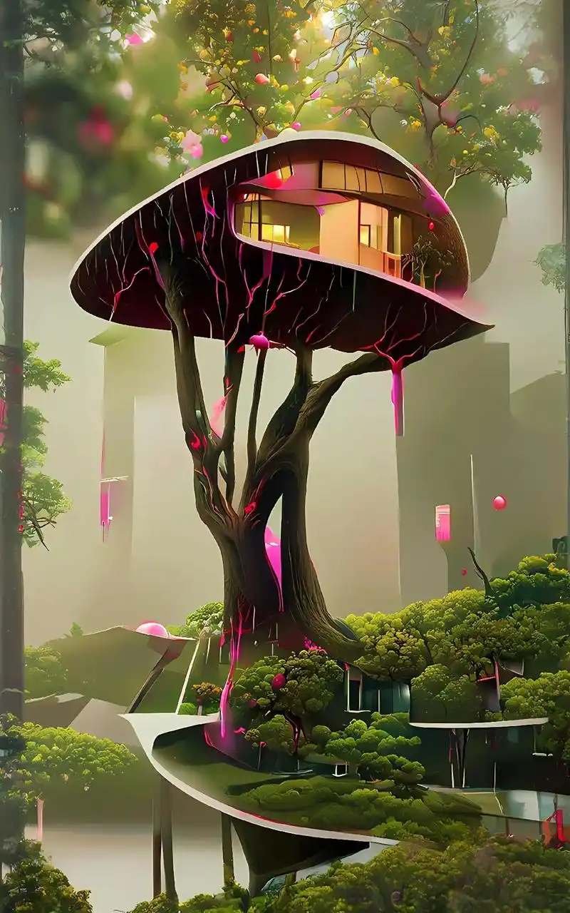 ai设计未来房子,#图文热点来了 #ai绘画 #艺术在抖音 - 抖音