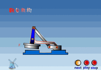机械动图第385期:复杂的连杆机构动态图(1)