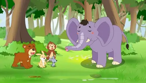 童话故事森林中的小河靠别人永远不如靠自己