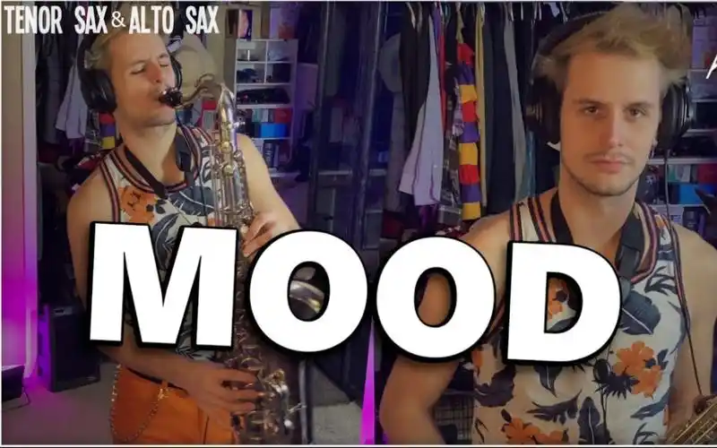 【萨克斯】24kgoldn - mood | tenor and alto sax cover (anthony