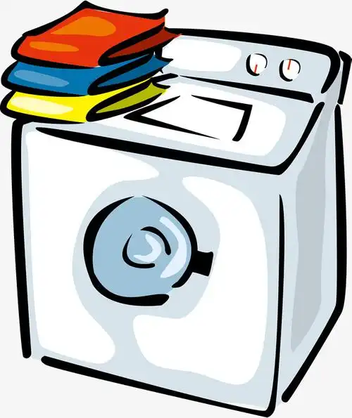 卡通洗衣机图