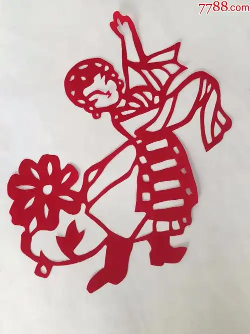 纯手工民族舞蹈剪纸