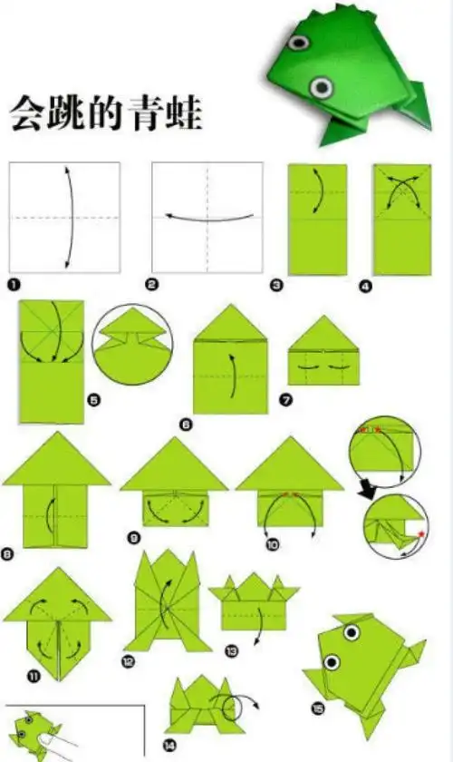 折纸小青蛙的叠法
