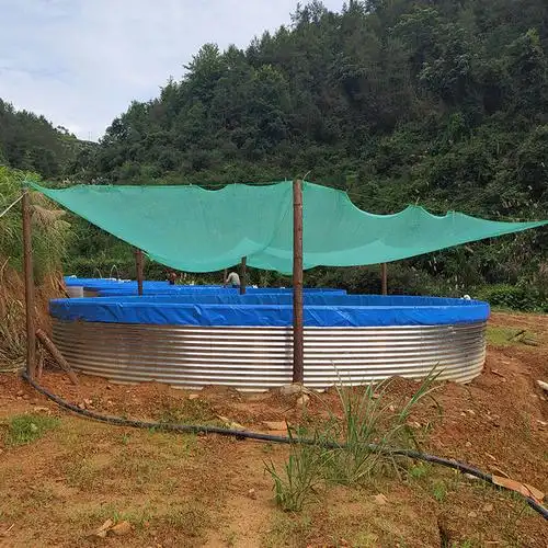 户外鱼池帆布水池镀锌板池批发