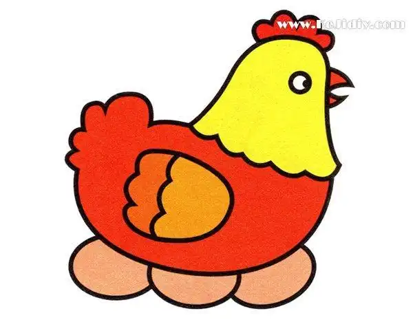 图片大全内容有农场里的婴儿小鸡妈妈鸡简笔画彩色鸡简笔画彩色妈妈