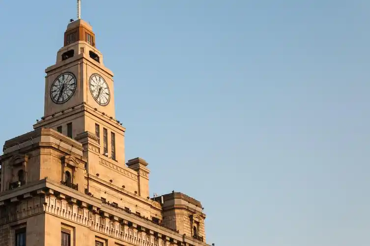 外滩,钟楼,老,殖民地,坐