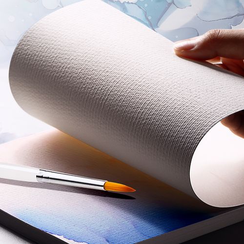 水彩纸8k中粗加厚美术画纸本8开a3专用4k颜料画画手绘画初学者16k儿童