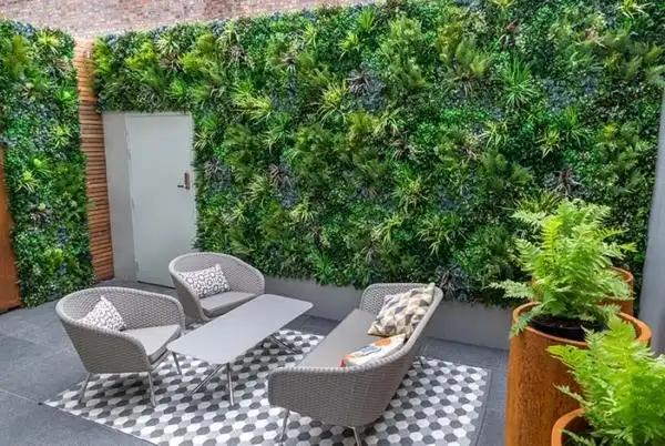 室外仿真植物墙20设计实景图片案例分享