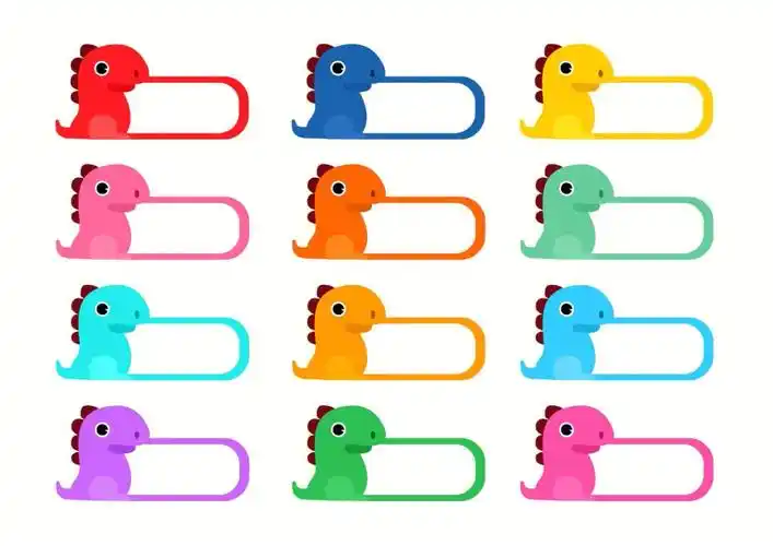 幼儿园可打印素材之卡通动物姓名贴